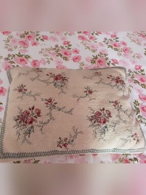 Vintage Needlepoint Pillow